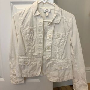 Ann Taylor Loft white jacket